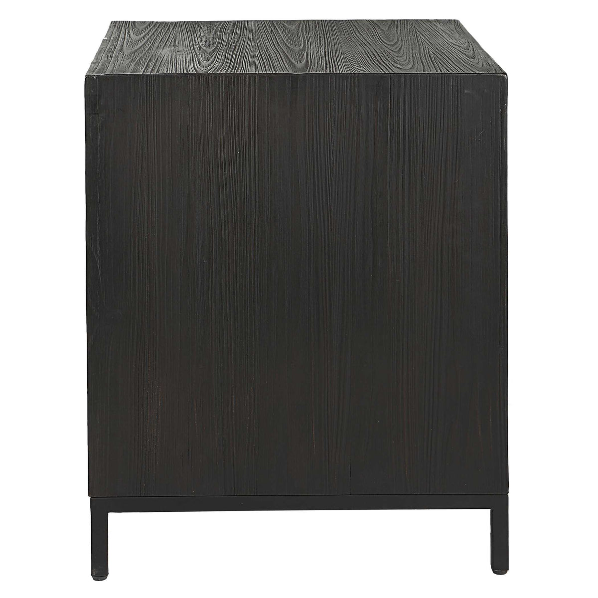 Aiken Woodtone Geometric Cabinet / End Table - Ornate Home