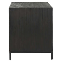 Aiken Woodtone Geometric Cabinet / End Table - Ornate Home