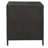 Aiken Woodtone Geometric Cabinet / End Table - Ornate Home