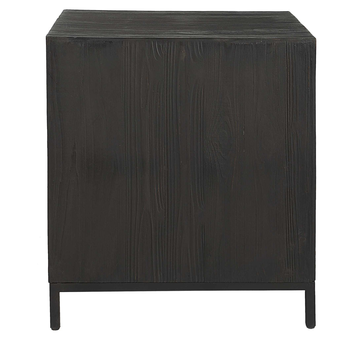 Aiken Woodtone Geometric Cabinet / End Table - Ornate Home