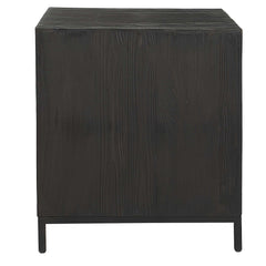 Aiken Woodtone Geometric Cabinet / End Table - Ornate Home