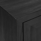 Aiken Woodtone Geometric Cabinet / End Table - Ornate Home