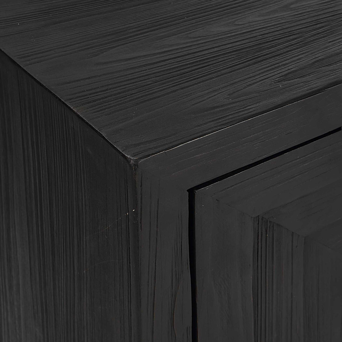 Aiken Woodtone Geometric Cabinet / End Table - Ornate Home