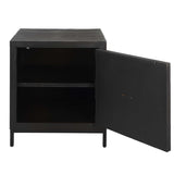 Aiken Woodtone Geometric Cabinet / End Table - Ornate Home