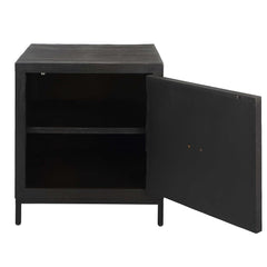 Aiken Woodtone Geometric Cabinet / End Table - Ornate Home