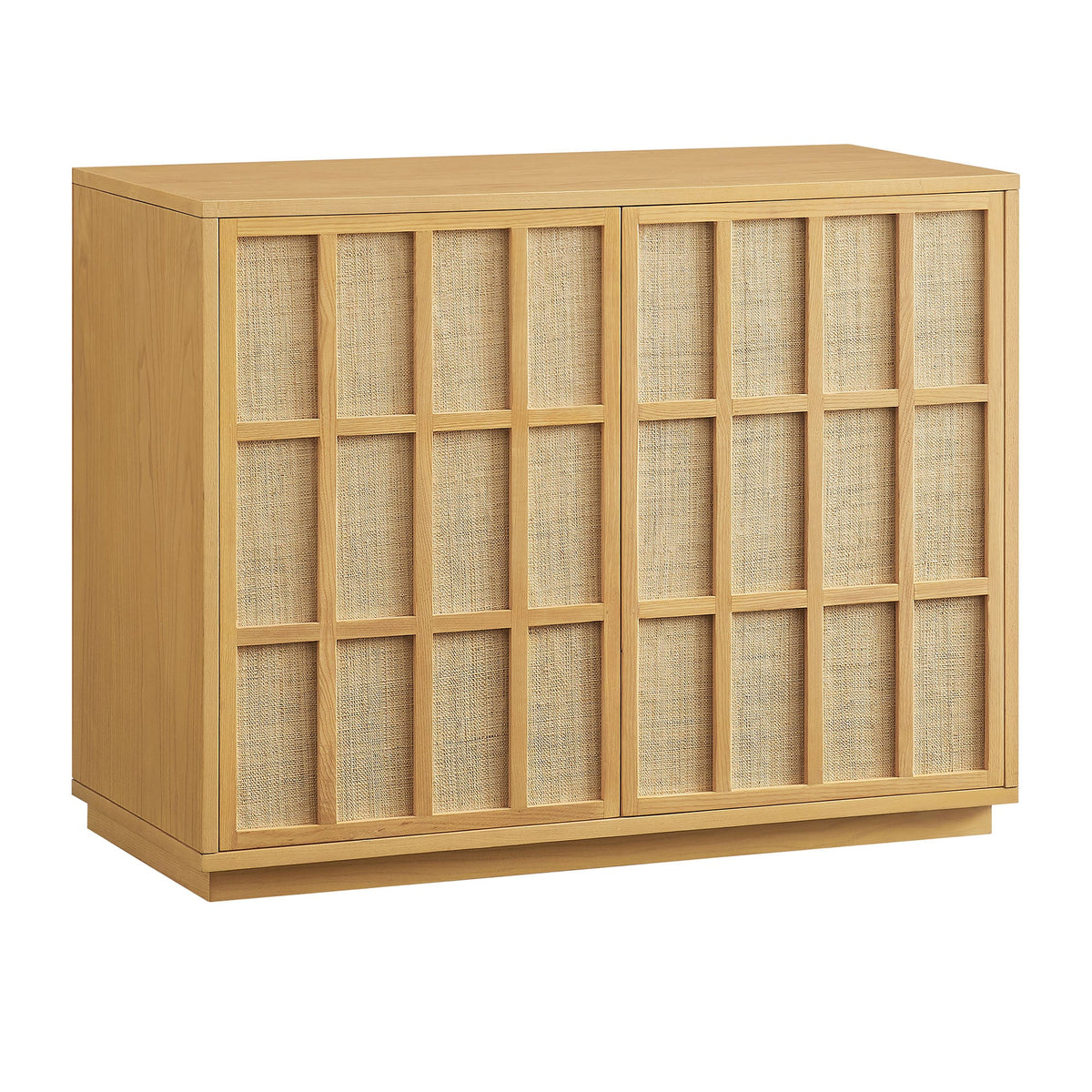 Aiko Light Oak 39 Inch Japandi Accent Cabinet - Ornate Home