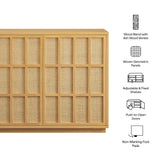 Aiko Light Oak 39 Inch Japandi Accent Cabinet - Ornate Home