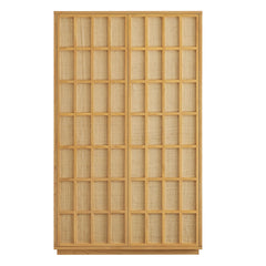 Aiko Light Oak 64 Inch Tall Japandi Storage Cabinet - Ornate Home