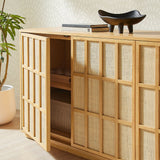 Aiko Light Oak 76 Inch Japandi Sideboard - Ornate Home