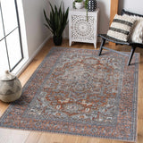 Aila Traditional Design Washable Rug - Clearance - Ornate Home