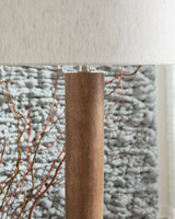Ailsa Natural Brown Wood Floor Lamp (1/CN) (Online Special Price) - Ornate Home