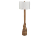 Ailsa Natural Brown Wood Floor Lamp (1/CN) - Ornate Home