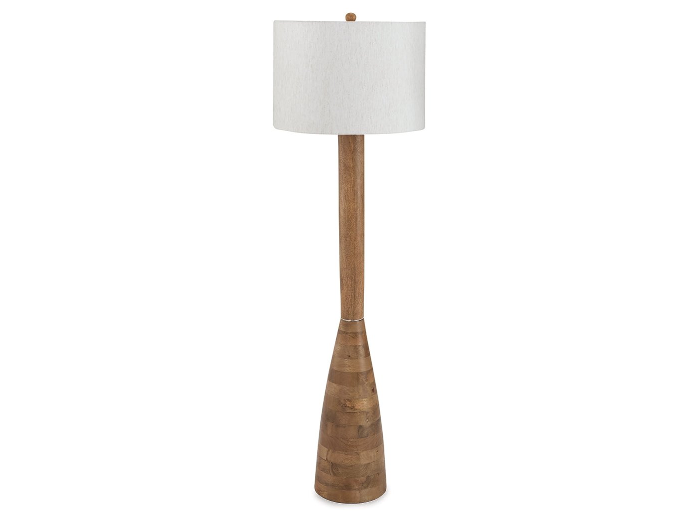 Ailsa Natural Brown Wood Floor Lamp (1/CN) - Ornate Home