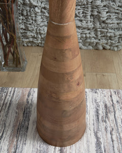 Ailsa Natural Brown Wood Floor Lamp (1/CN) - Ornate Home