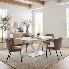 Aimee Gray Dining Chair (Set of 2) - Ornate Home