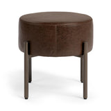 Aimie Cocoa Brown Accent Stool