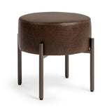Aimie Cocoa Brown Accent Stool