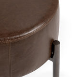 Aimie Cocoa Brown Accent Stool