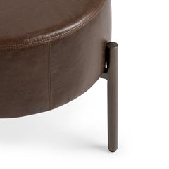 Aimie Cocoa Brown Accent Stool