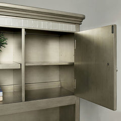 Aine Silver Computer Desk Hutch - Ornate Home