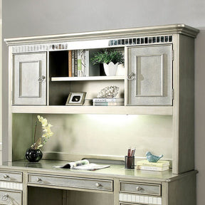 Aine Silver Computer Desk Hutch - Ornate Home