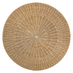 Ainsley 32 Inch Round Natural Rattan Coffee Table - Ornate Home