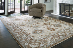 Ainswick Brown/Beige/Gray Memory Foam Large Rug - Ornate Home
