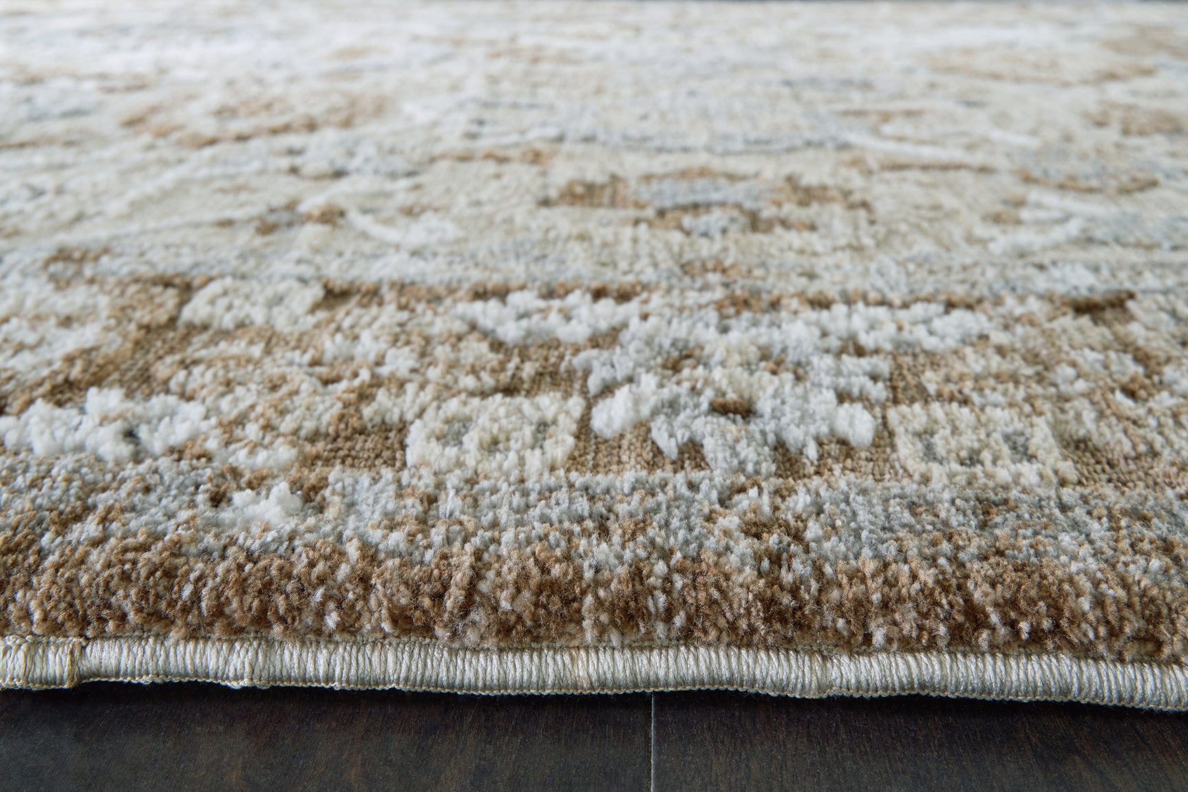 Ainswick Brown/Beige/Gray Memory Foam Large Rug - Ornate Home