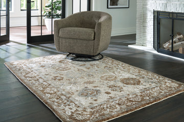 Ainswick Brown/Beige/Gray Memory Foam Medium Rug - Ornate Home