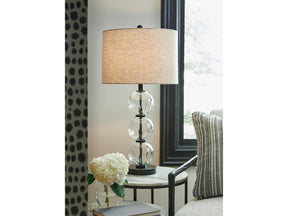 Airbal Clear/Black Table Lamp (Set of 2) - Ornate Home