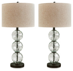 Airbal Clear/Black Table Lamp (Set of 2) - Ornate Home