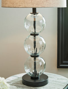 Airbal Clear/Black Table Lamp (Set of 2) - Ornate Home