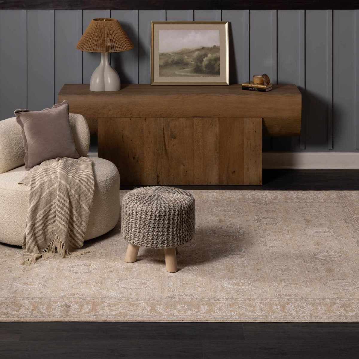 Airlia Cream Thick Luxe Area Rug - Ornate Home