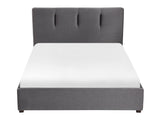 Aitana Graphite California King Platform Bed With Storage Footboard - Ornate Home