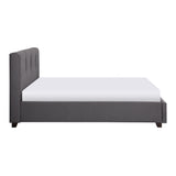 Aitana Graphite California King Platform Bed With Storage Footboard - Ornate Home