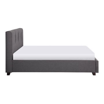 Aitana Graphite California King Platform Bed With Storage Footboard - Ornate Home