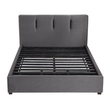Aitana Graphite California King Platform Bed With Storage Footboard - Ornate Home