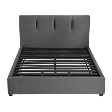 Aitana Graphite California King Platform Bed With Storage Footboard - Ornate Home