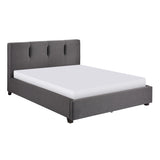 Aitana Graphite Full Platform Bed (Storage Footboard) - Ornate Home