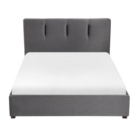 Aitana Graphite Full Platform Bed (Storage Footboard) - Ornate Home