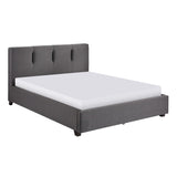 Aitana Graphite Queen Platform Bed (2 Dovetail Drawers) - Ornate Home