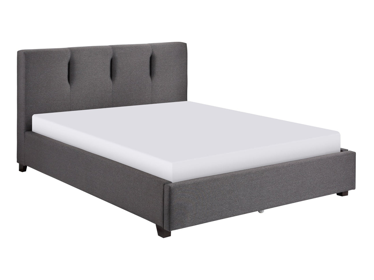 Aitana Graphite Queen Platform Bed - Ornate Home