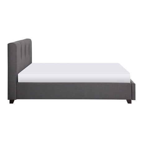 Aitana Graphite Queen Platform Bed - Ornate Home