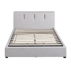 Aitana Gray Eastern King Platform Bed - Ornate Home