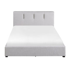 Aitana Gray Eastern King Platform Bed w/Storage Drawer - Ornate Home