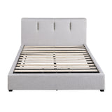 Aitana Gray Eastern King Platform Bed w/Storage Drawer - Ornate Home