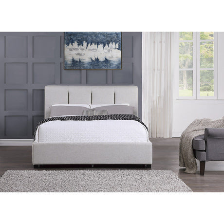 Aitana Gray Full Platform Bed with Storage Drawer - Ornate Home