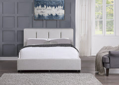 Aitana Gray Queen Platform Bed - Ornate Home