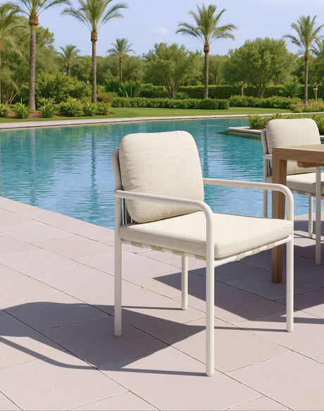Aite Beige Outdoor Dining Chair (Set of 2) - Ornate Home
