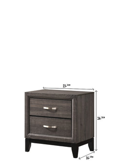 Akerson Gray Panel Bedroom Set - Ornate Home